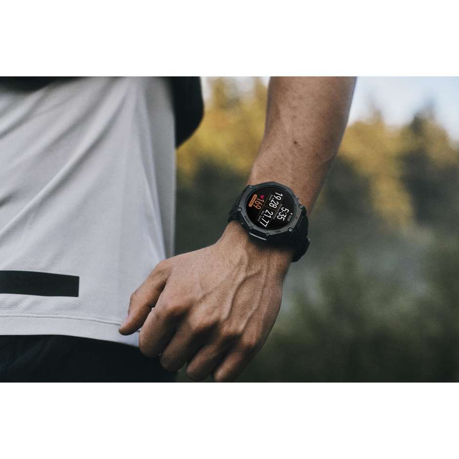 Amazfit T-Rex 3 Pro 48mm Smartwatch Rugged Ghiera Acciaio Wi-Fi GPS Colore Nero