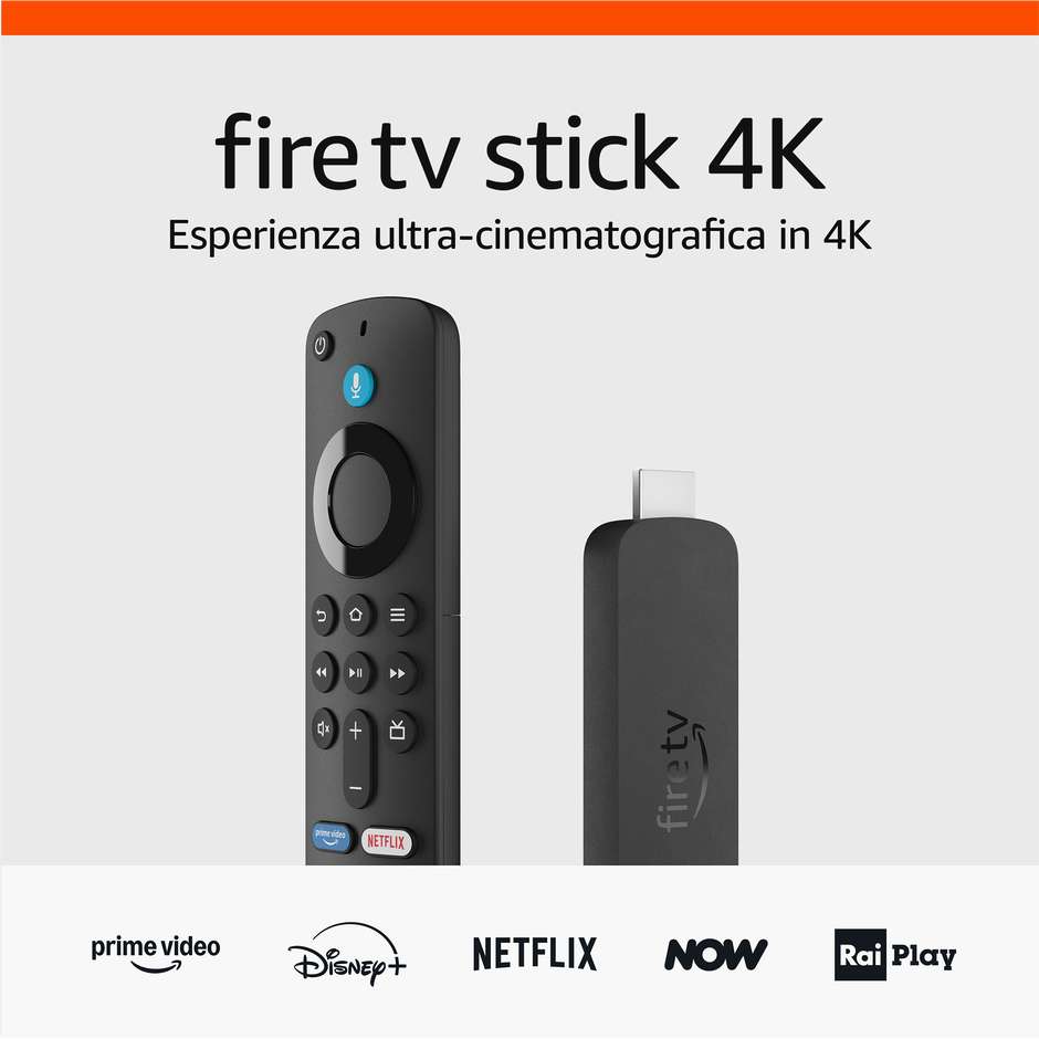 Amazon B0CJKTWTVT Fire TV Stick 4K HDMI 4K Ultra HD Fire OS Colore Nero