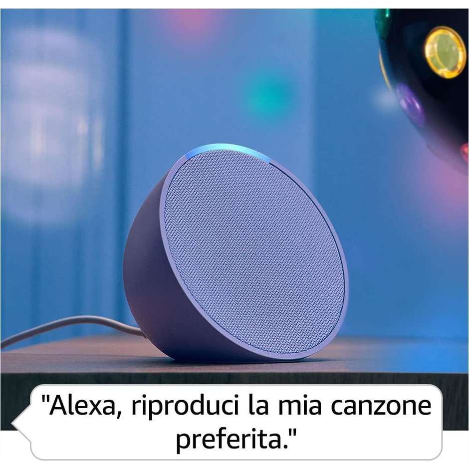 Amazon Echo Pop Altoparlante Bluetooth con Alexa Colore Nero