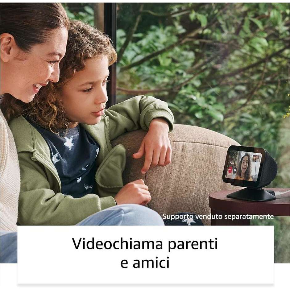 Amazon Echo Show 5 (3 gen.) Smart speaker Schermo touch intelligente Bluetooth Wi-Fi Colore Nero