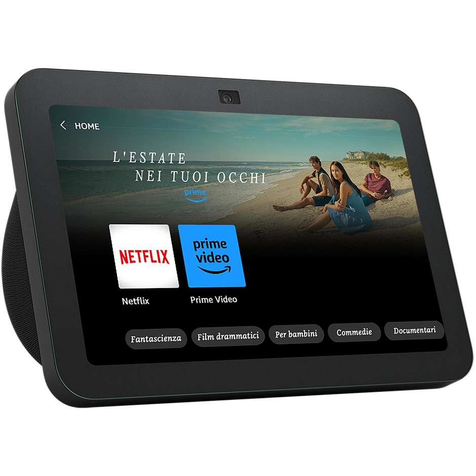 Amazon Echo Show 8 (3ª gen., modello 2023) Schermo touch intelligente HD con audio spaziale Hub per Casa Intelligente e Alexa Colore Nero