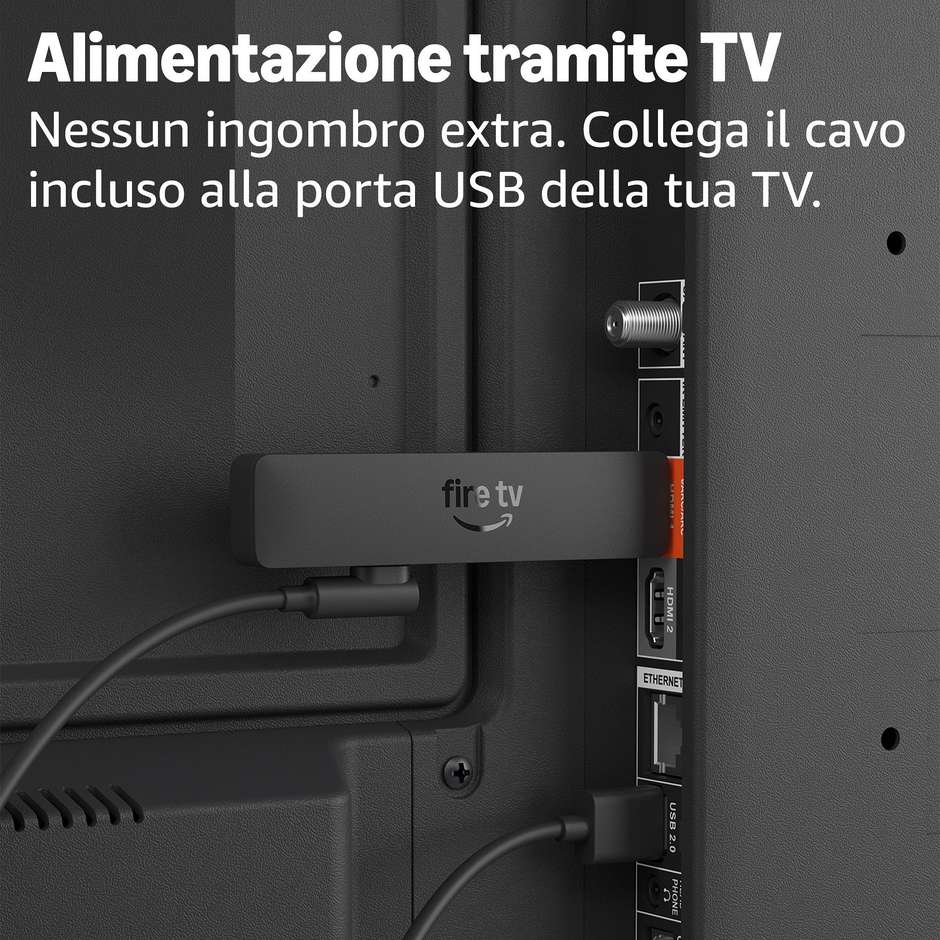 Amazon Fire TV Stick HD 2026 Full HD Wi-Fi 6 con telecomando vocale Alexa