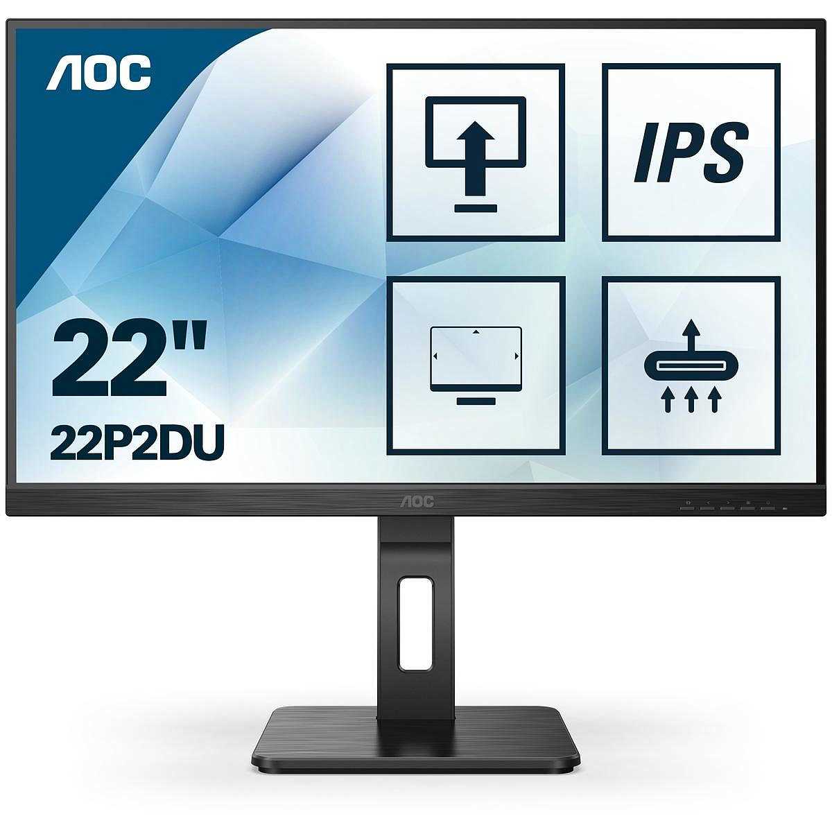Aoc 22P2DU Monitor PC LED 21,5'' Full HD Luminosità 250 cd/m² colore nero -  Monitor e Audio Monitor PC - ClickForShop