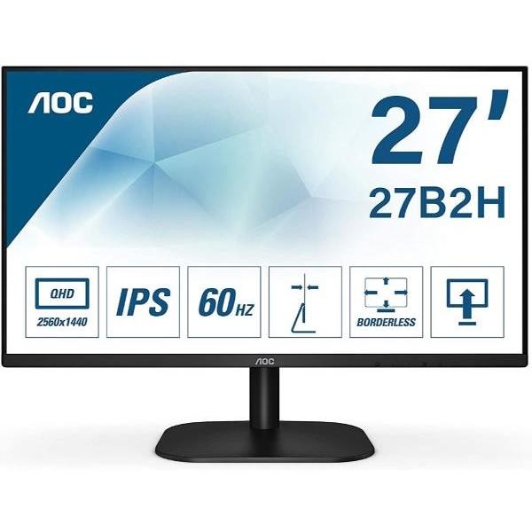 Aoc 27B2H Monitor PC LED 27'' FHD Luminosità 250 cd/m² colore nero