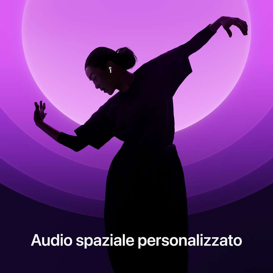 Apple AirPods 4 Auricolari True Wireless con Chip H2 e Custodia USB-C Bianco