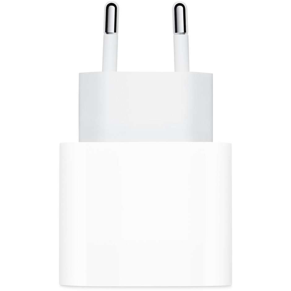 Apple Alimentatore USB-C da 20W Ricarica Rapida per iPhone e iPad Bianco (MHJE3ZM/A)