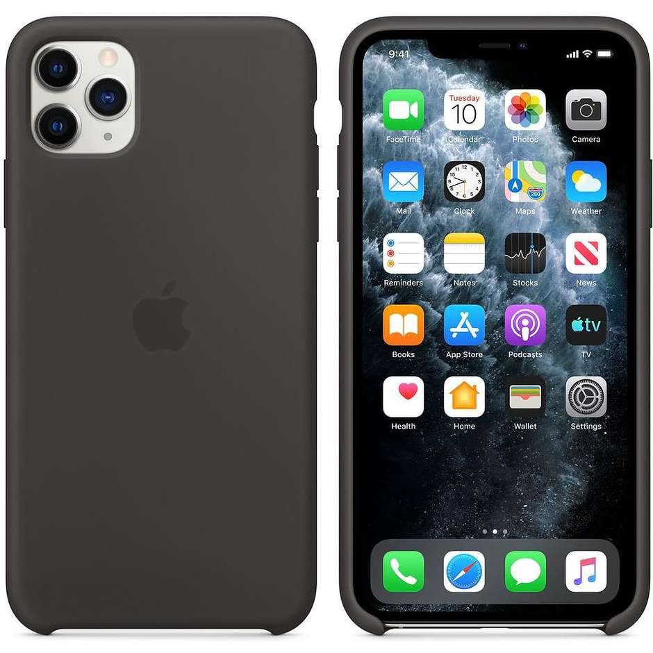 Apple cover in silicone nera per iPhone 11 Pro Max