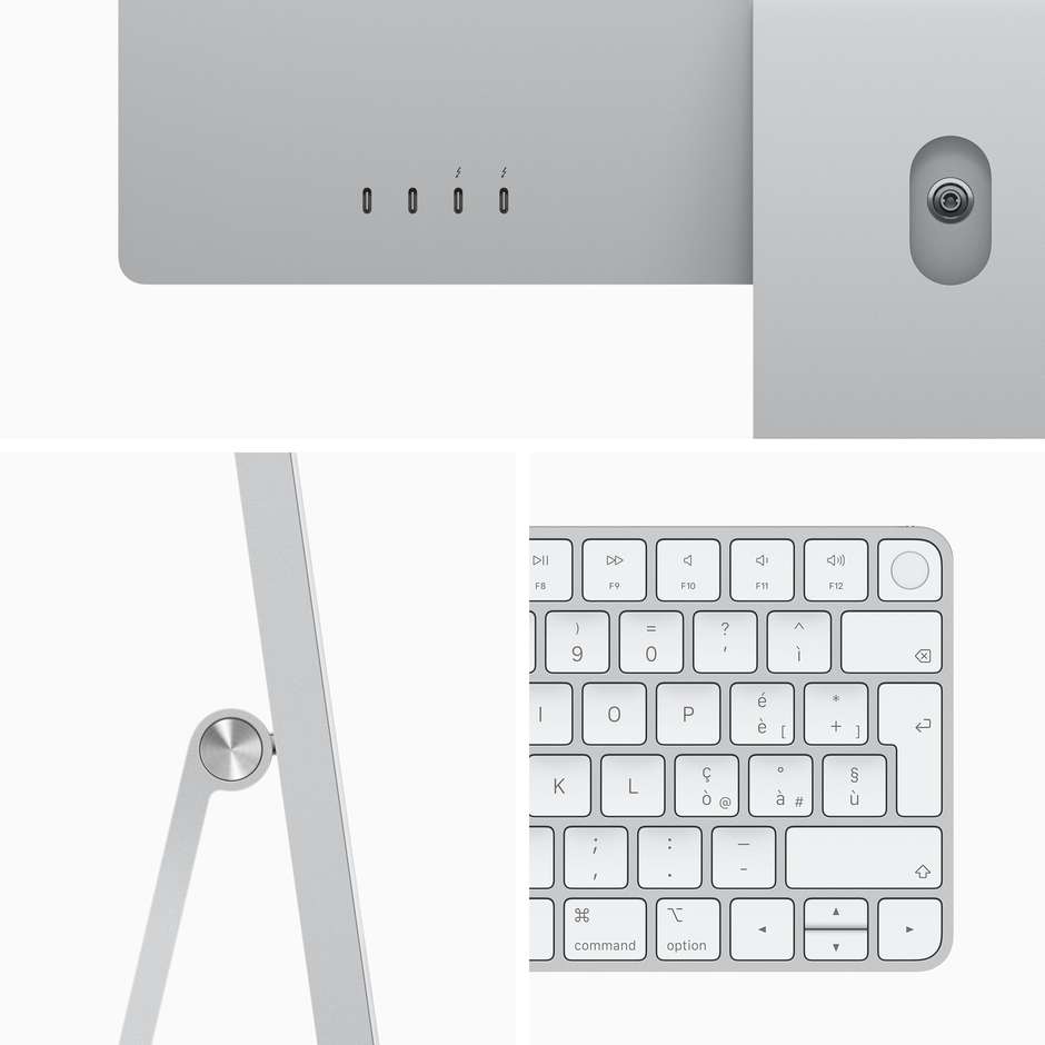 Apple iMac 24" 4.5K Retina Chip Apple M1 CPU 8-core GPU 8-core RAM 8 GB SSD 512 GB macOS Argento