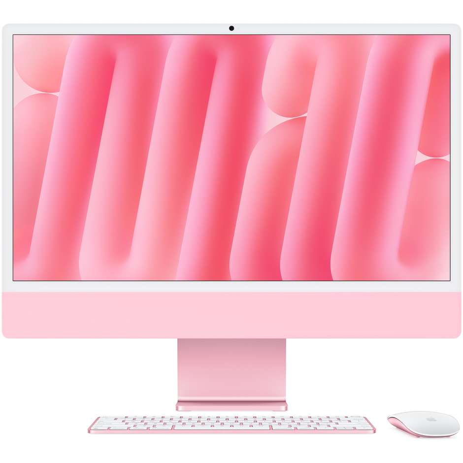 Apple iMac 24" 4.5K Ultra HD M4 Ram 16 GB Memoria 256 GB 500 cd/m² macOS Sequoia Colore Rosa