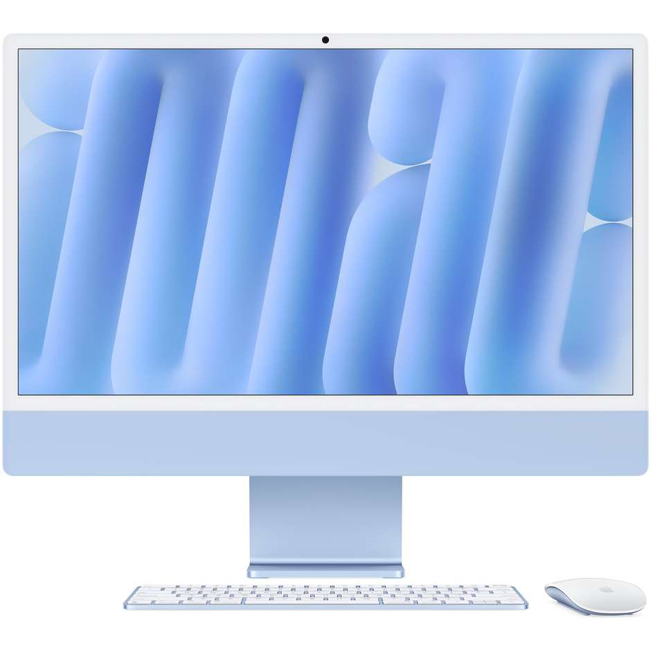 Apple iMac 24" 4.5K Ultra HD M4 Ram 24 GB Memoria 512 GB 500 cd/m² macOS Sequoia Colore Blu
