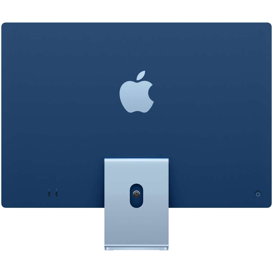 Apple iMac 24" PC All-In One 24" 4.5K Ultra HD Memoria 256 Gb macOS Big Sur colore Azzurro