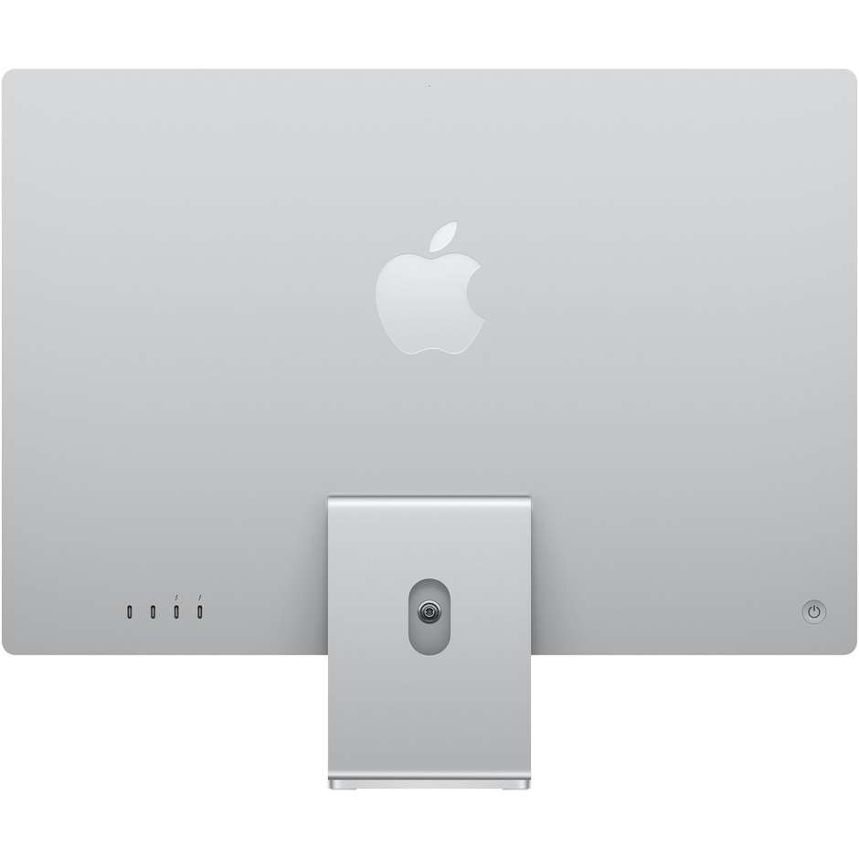 Apple iMac MGPC3T/A PC All-In-One 24'' 4.5K Ultra HD Apple M1 Ram 8 Gb SSD 256 Gb macOS Big Sur colore argento