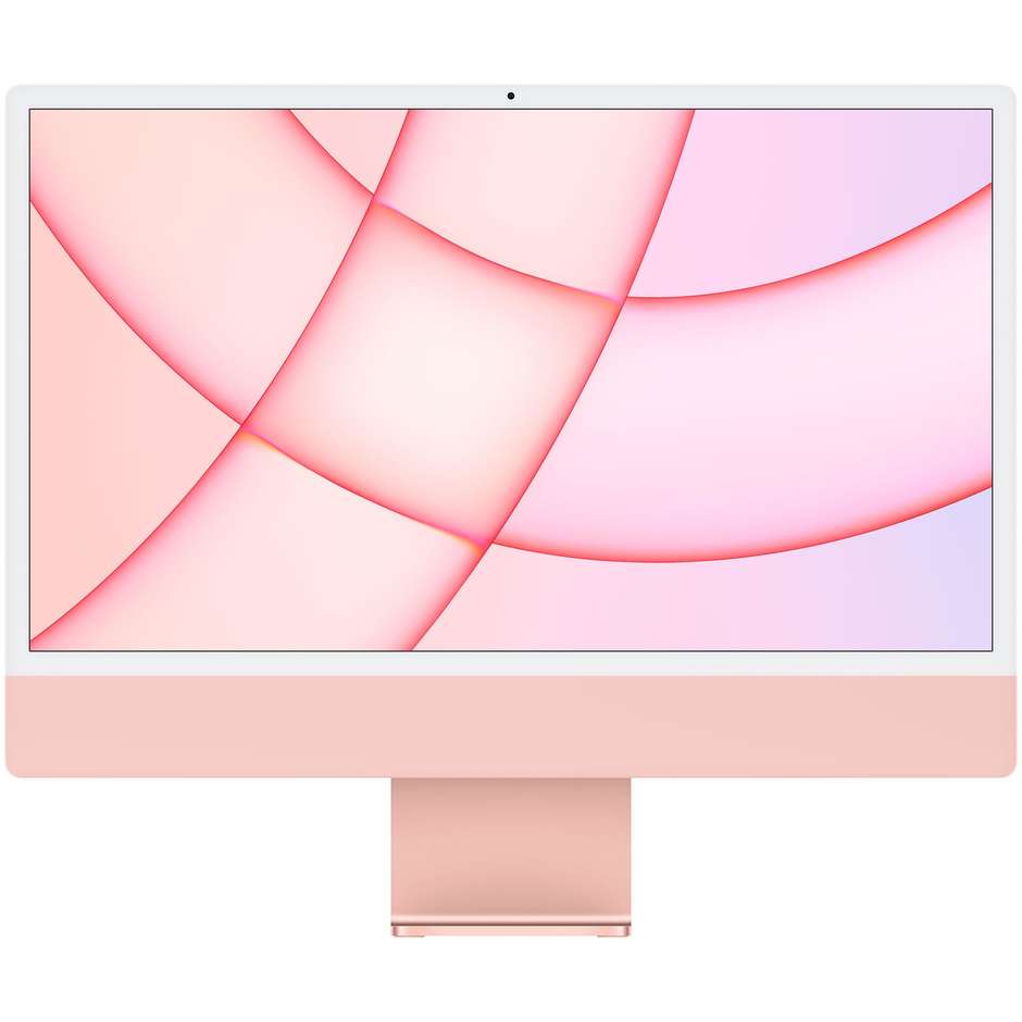 Apple iMac MGPM3T/A PC All-In-One 24'' 4.5K Ultra HD Apple M1 Ram 8 Gb SSD 256 Gb macOS Big Sur colore rosa