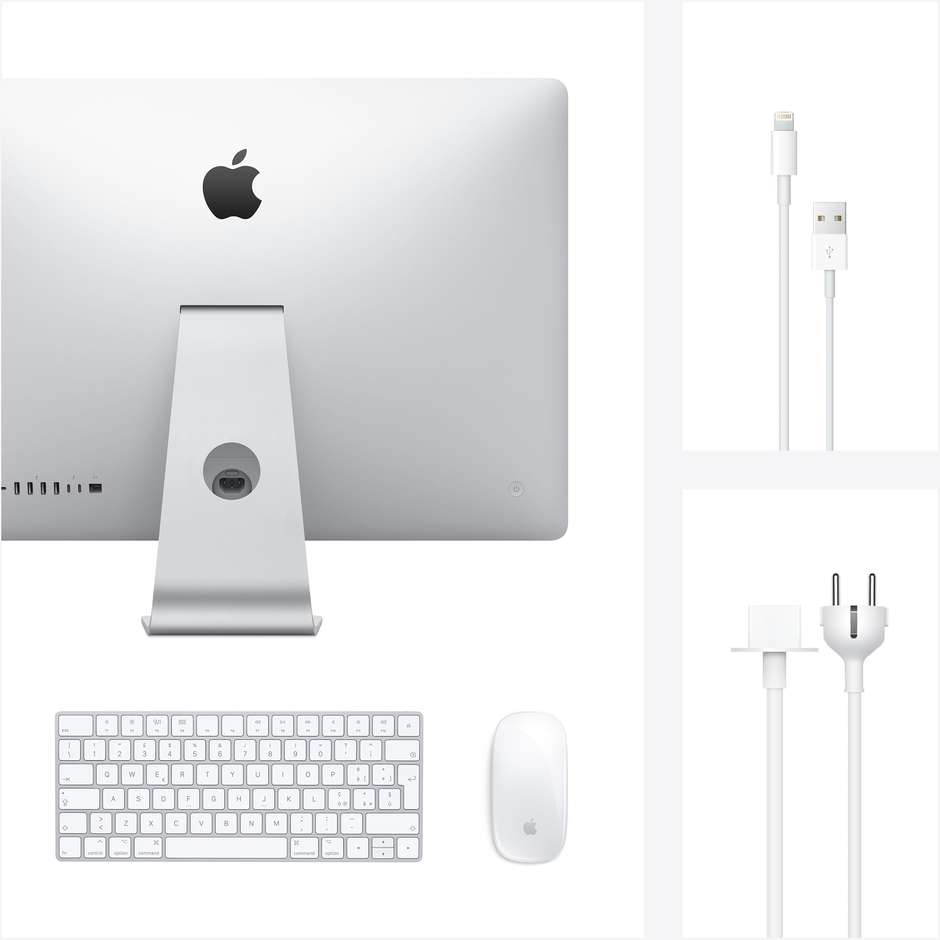 Apple iMac PC All-in-one 27" 5k Core i5-10 Ram 8 Gb SSD 512 Gb MacOS Catalina colore silver