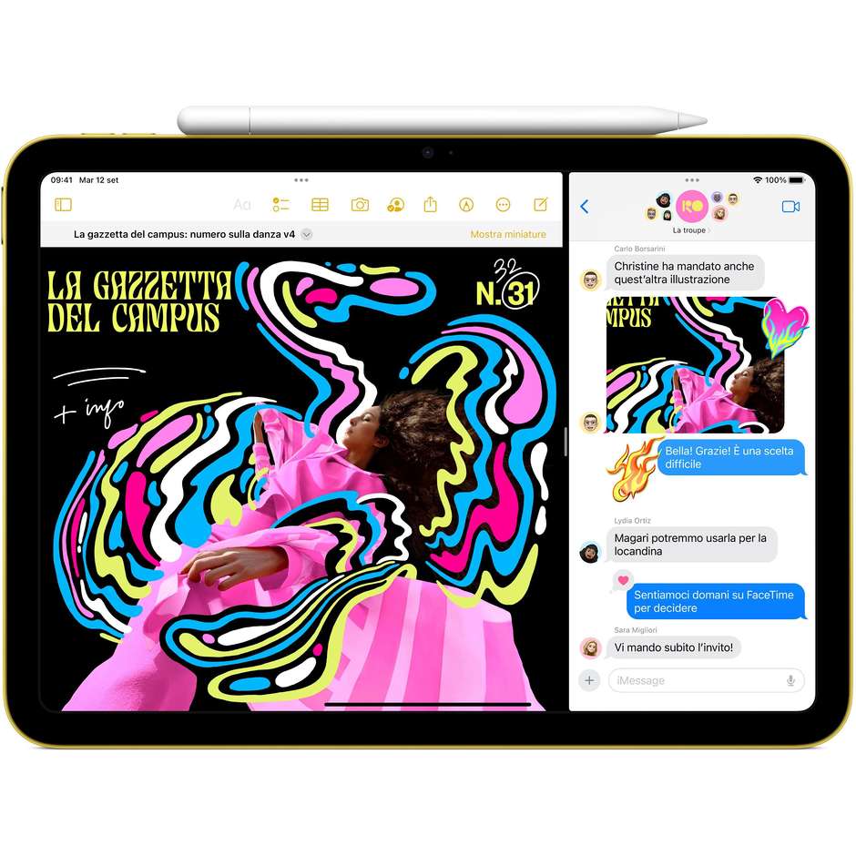 APPLE iPad 10.9'' (10ª generazione) Wi-Fi Memoria 256 GB Colore Blu