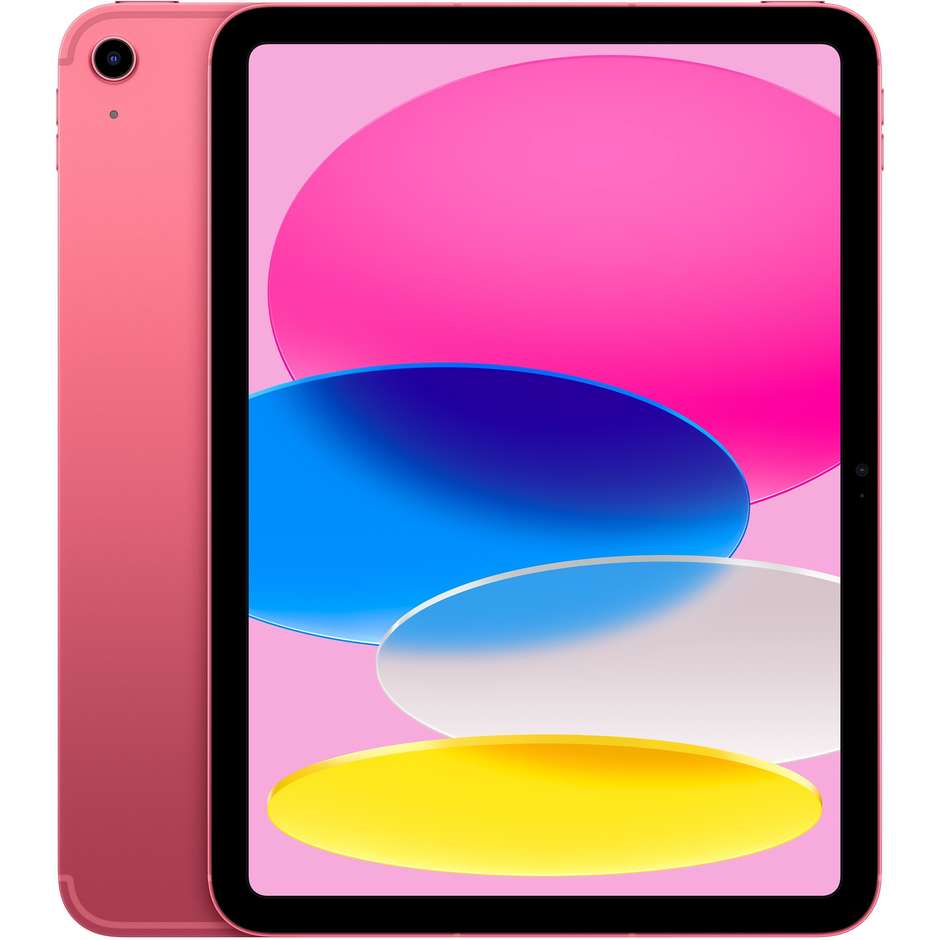 Apple ipad 5G Tablet 10.9" Wi-Fi+Cellular Memoria 256 Gb iPadOS 16 Colore Rosa