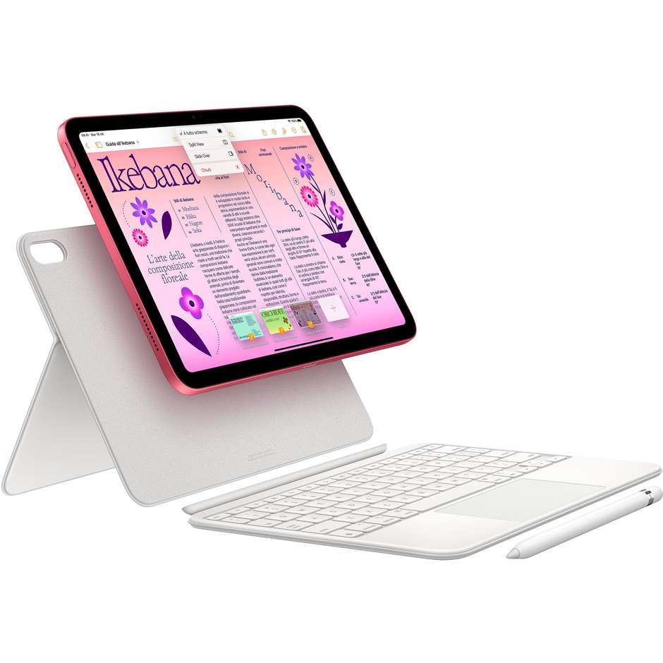 Apple ipad 5G Tablet 10.9" Wi-Fi+Cellular Memoria 64 Gb iPadOS 16 Colore Rosa