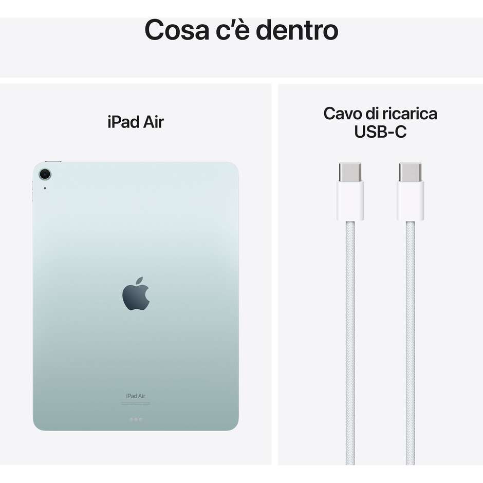 Apple iPad Air 13'' Wi-Fi Memoria 128 GB Colore Blu