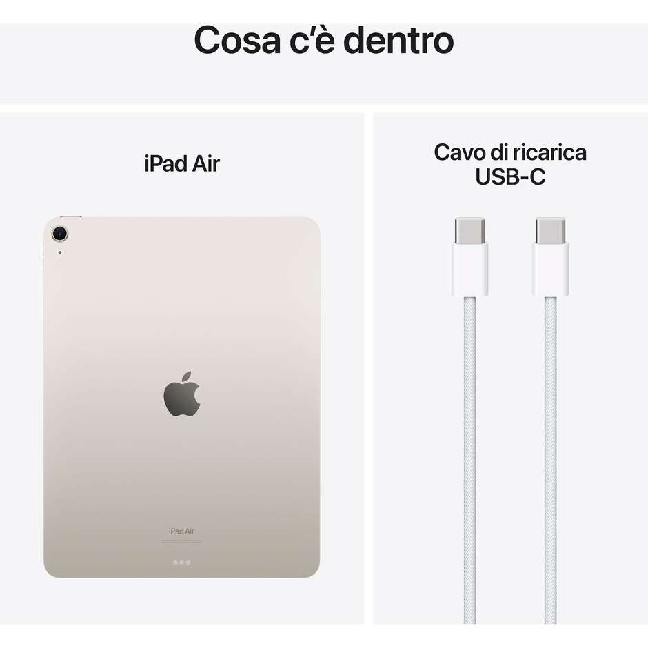 Apple iPad Air 13'' Wi-Fi Memoria 128 GB Colore Galassia