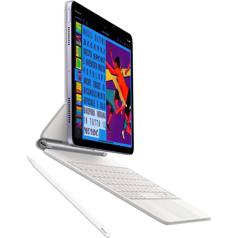 Apple iPad Air Tablet 10.9" Wi-Fi Memoria 64 Gb iPadOS 15 colore viola