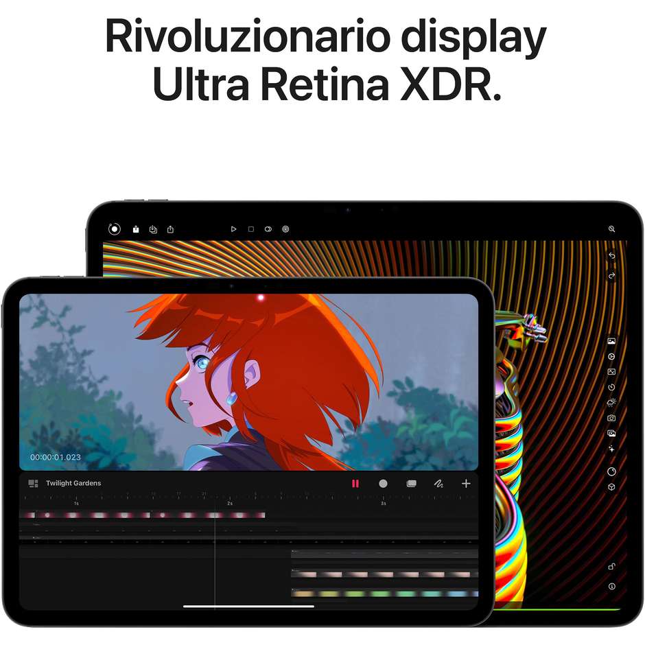 Apple iPad Pro 11'' Wi-Fi Memoria 256 GB Colore Nero Siderale