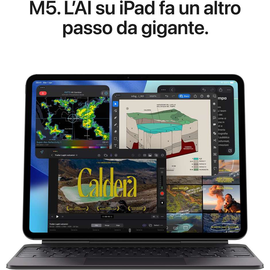 Apple iPad Pro 11" Wi‑Fi Memoria 256 GB Colore Argento