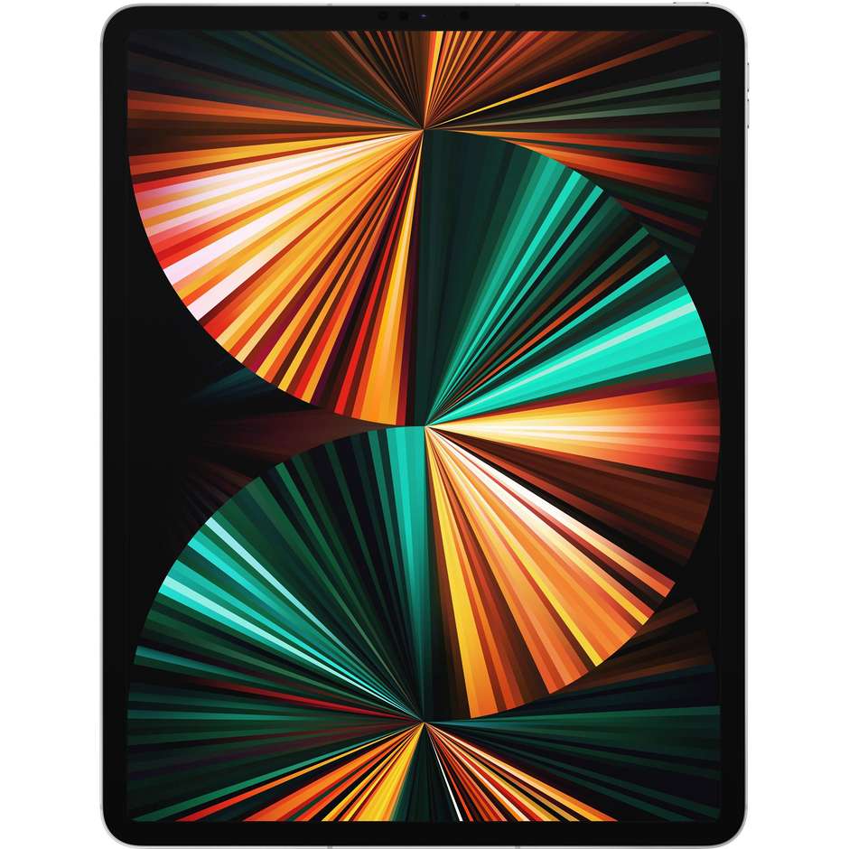 Apple iPad Pro Tablet 12.9" Wi-Fi+Cellular 128 Gb Memoria iPasOS 14 Colore Argento