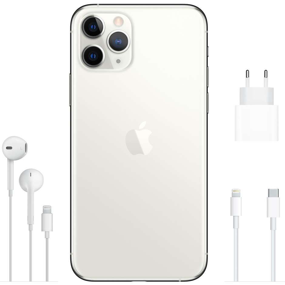 Apple iPhone 11 Pro Smartphone 5.8" Memoria 256 GB iOS 13 colore Argento