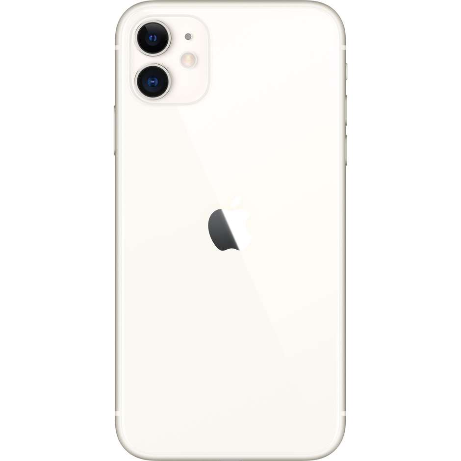 Apple iPhone 11 Smartphone 6.1" 4G Memoria 128 Gb iOS 13 Apple No Cuffie/Alimentatore colore bianco