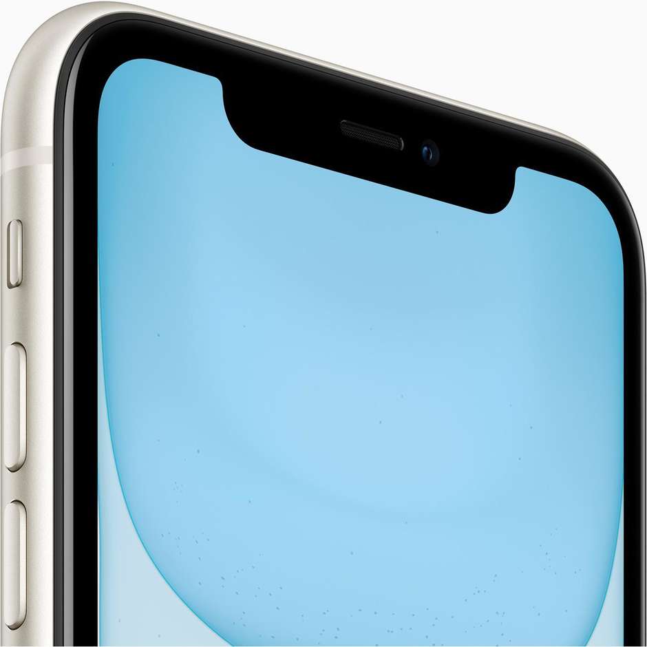 Apple iPhone 11 Smartphone 6.1" 4G Memoria 64 Gb iOS 13 Apple No Cuffie/Alimentatore colore bianco