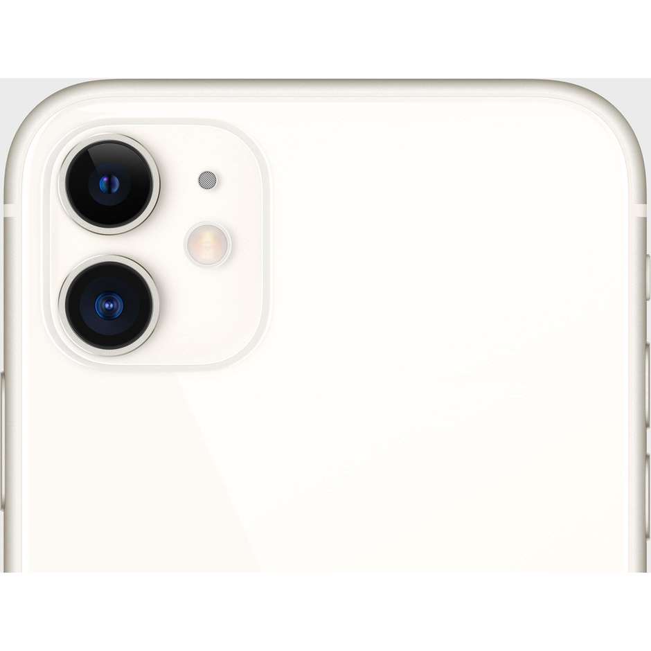 Apple iPhone 11 Smartphone 6.1" 4G Memoria 64 Gb iOS 13 Apple No Cuffie/Alimentatore colore bianco