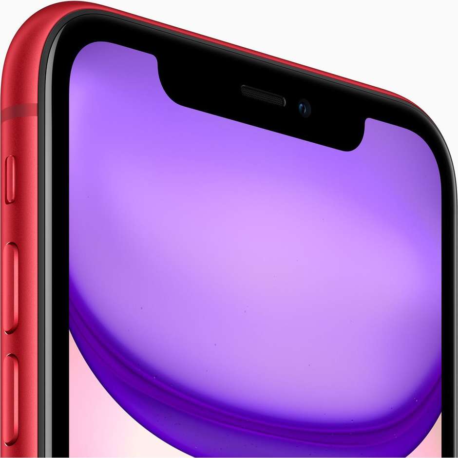 Apple iPhone 11 Smartphone 6.1" 4G Memoria 64 Gb iOS 13 Apple No Cuffie/Alimentatore colore rosso