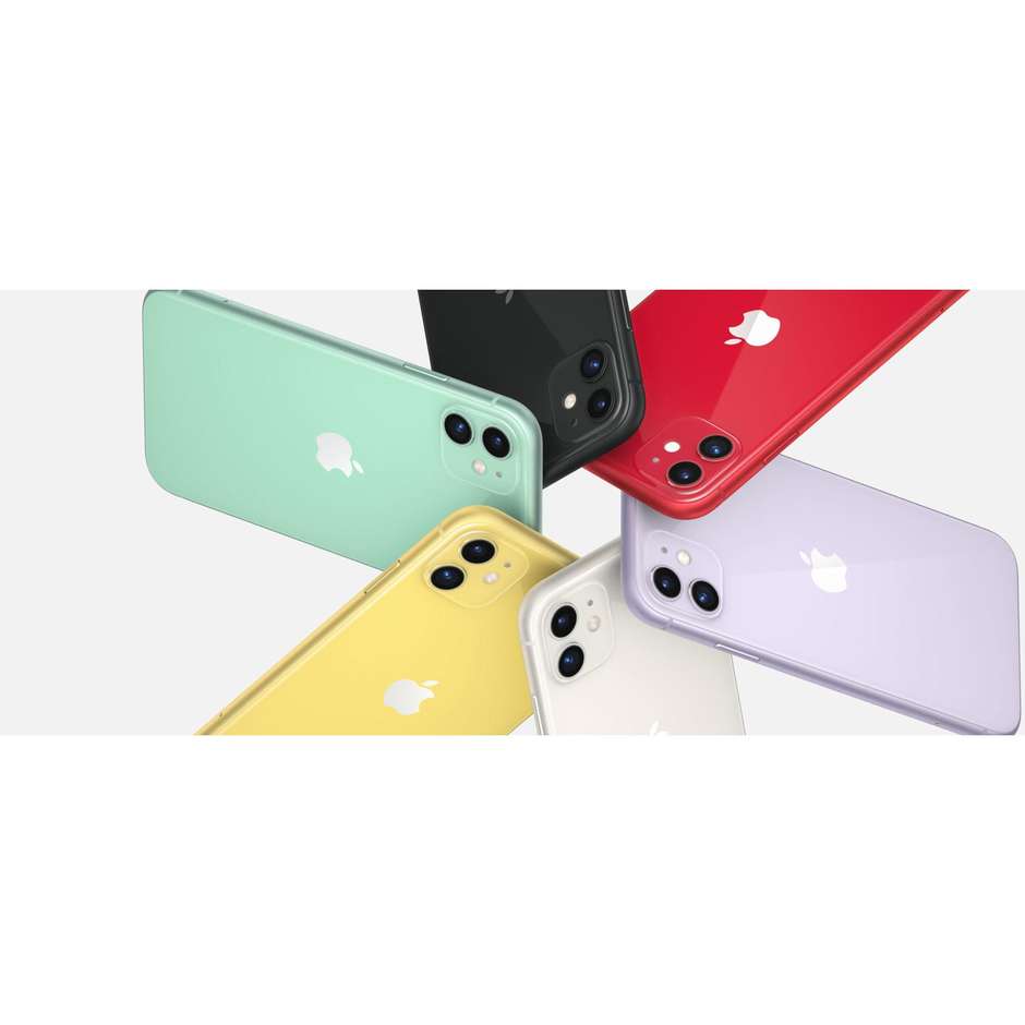 Apple iPhone 11 Smartphone 6.1" Memoria 128 GB iOS 13 colore bianco