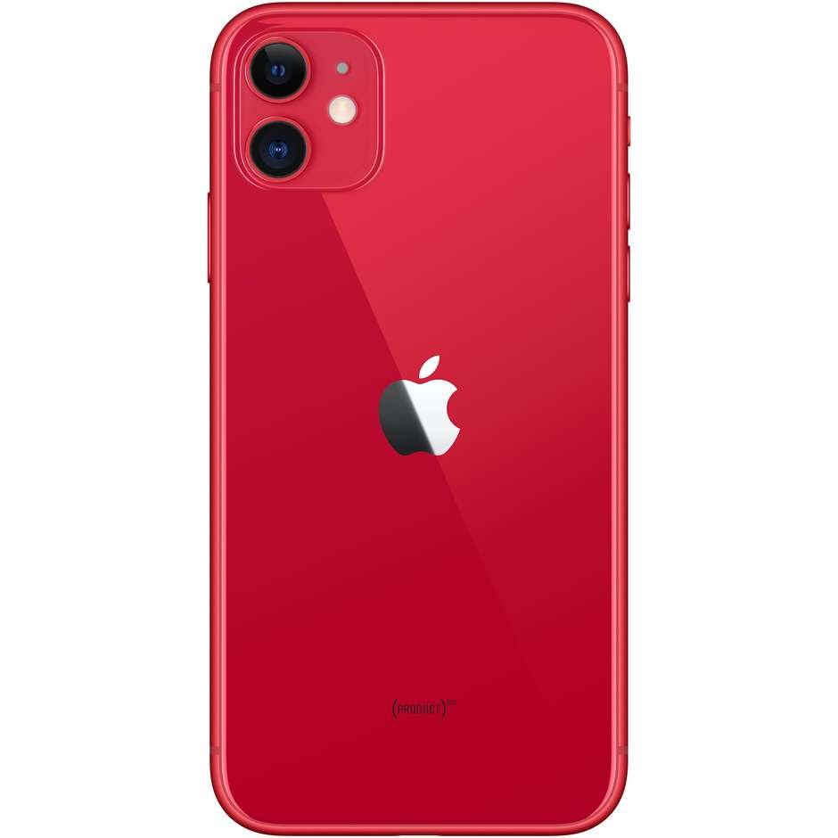 Apple iPhone 11 Smartphone 6,1" Memoria 128 GB iOS 13 colore rossso red mwm32ql/a