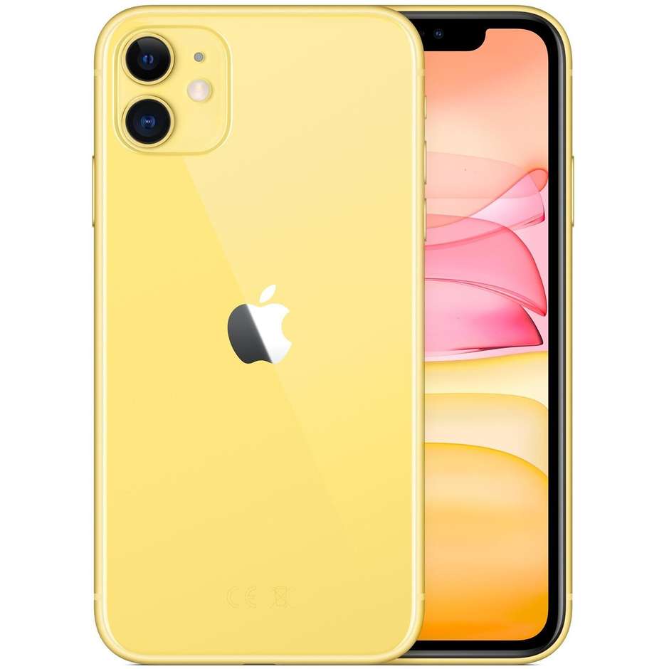 Apple iPhone 11 Smartphone 6.1" Memoria 64 GB iOS 13 colore Giallo