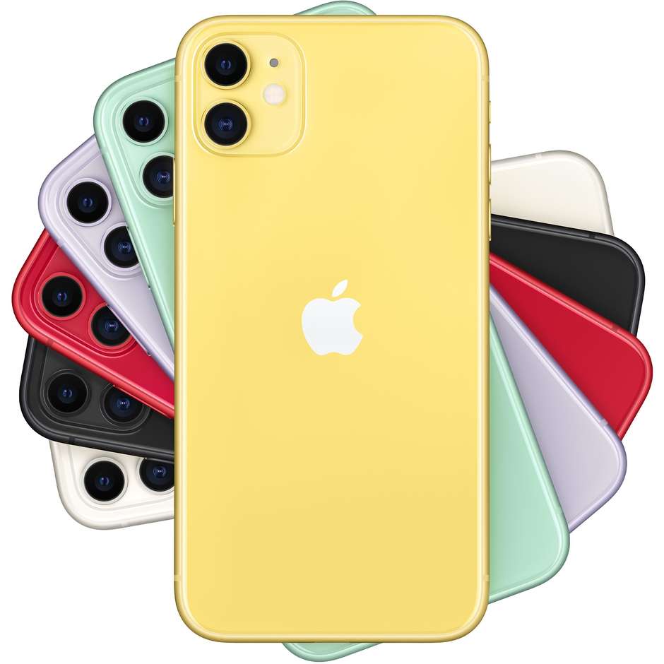 Apple iPhone 11 Smartphone 6.1" Memoria 64 GB iOS 13 colore Giallo