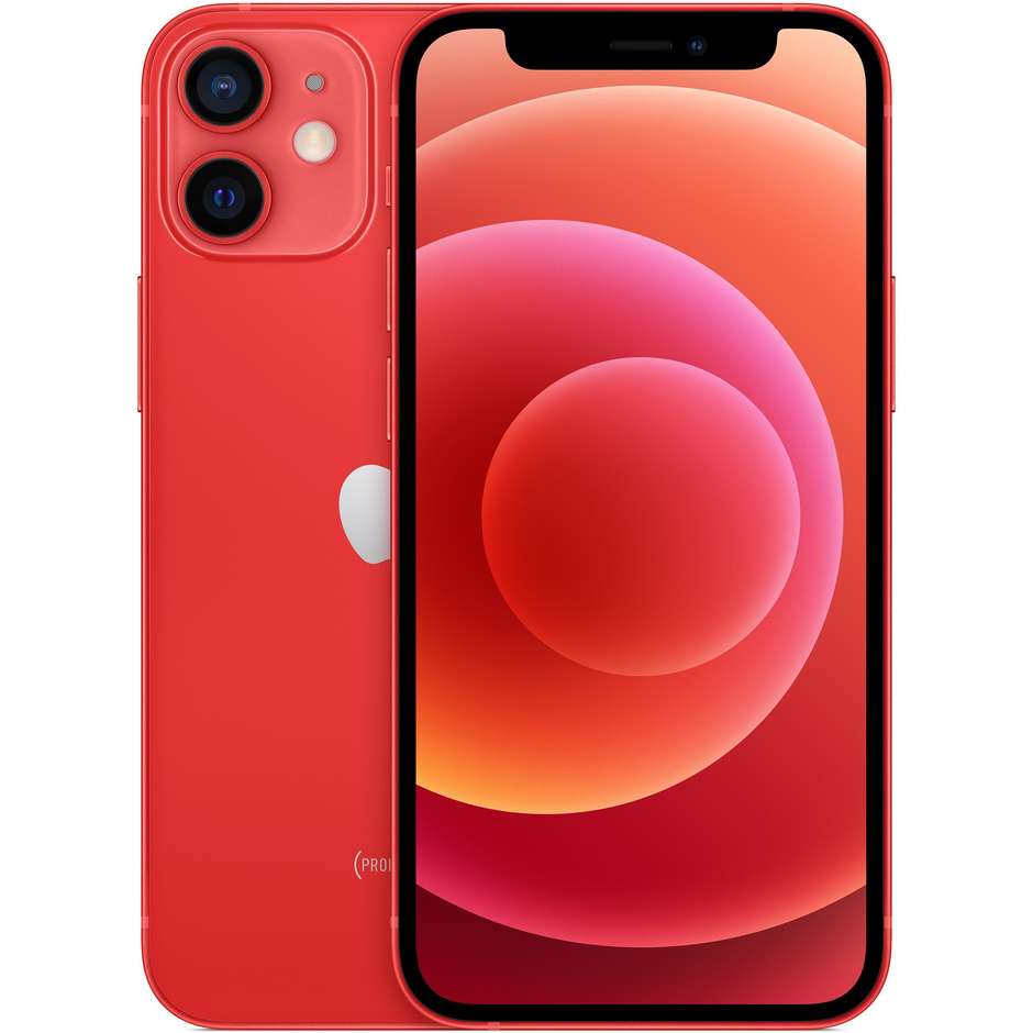Apple iPhone 12 Mini Smartphone 5,4'' Memoria 256 Gb iOS 14 Apple colore rosso
