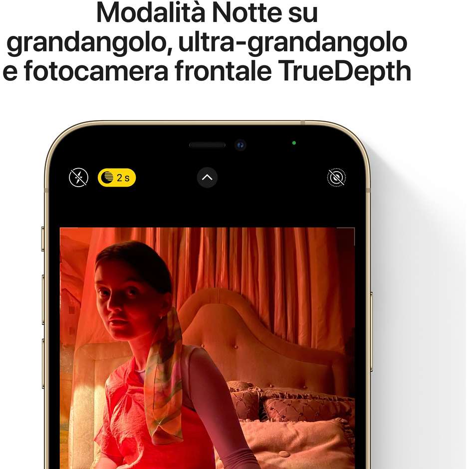 Apple iPhone 12 Pro Max Smartphone 6,7'' Memoria 512 Gb iOS 14 Apple colore oro