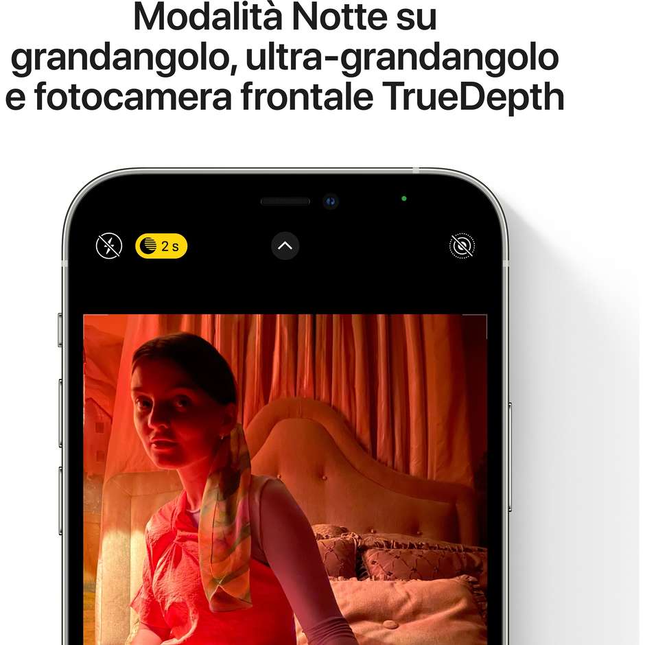 Apple iPhone 12 Pro Smartphone 6,1'' Memoria 512 Gb iOS 14 Apple colore argento