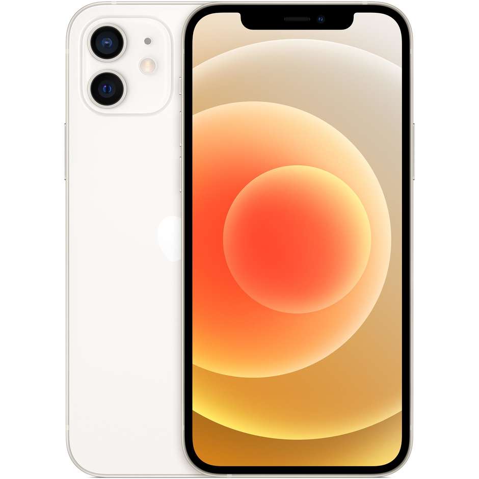 Apple iPhone 12 Smartphone 6,1'' Memoria 128 Gb iOS 14 Apple colore bianco