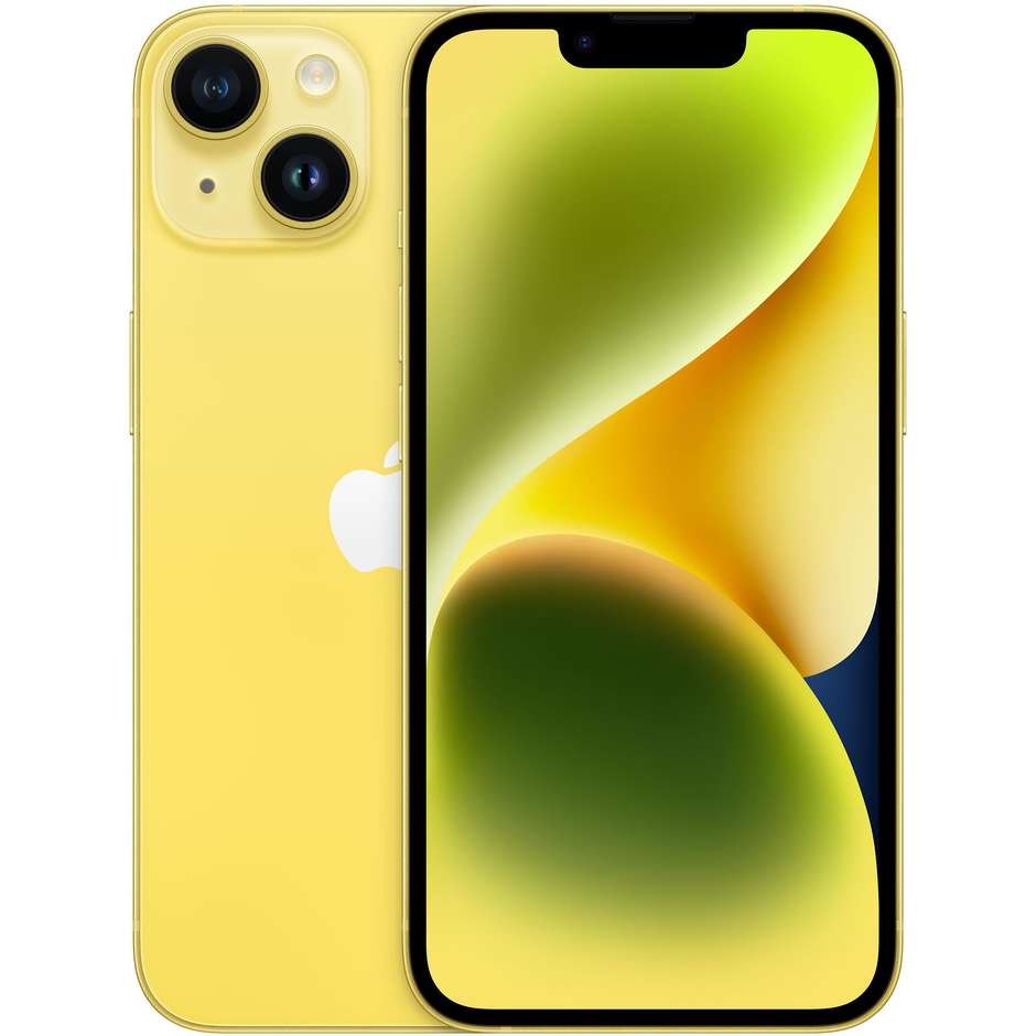 Apple iPhone 14 Smartphone 5G 6.1" Memoria 512 GB Colore Giallo