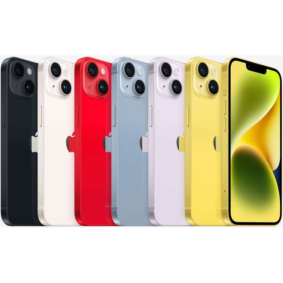 Apple iPhone 14 Smartphone 5G 6.1" Memoria 512 GB Colore Giallo