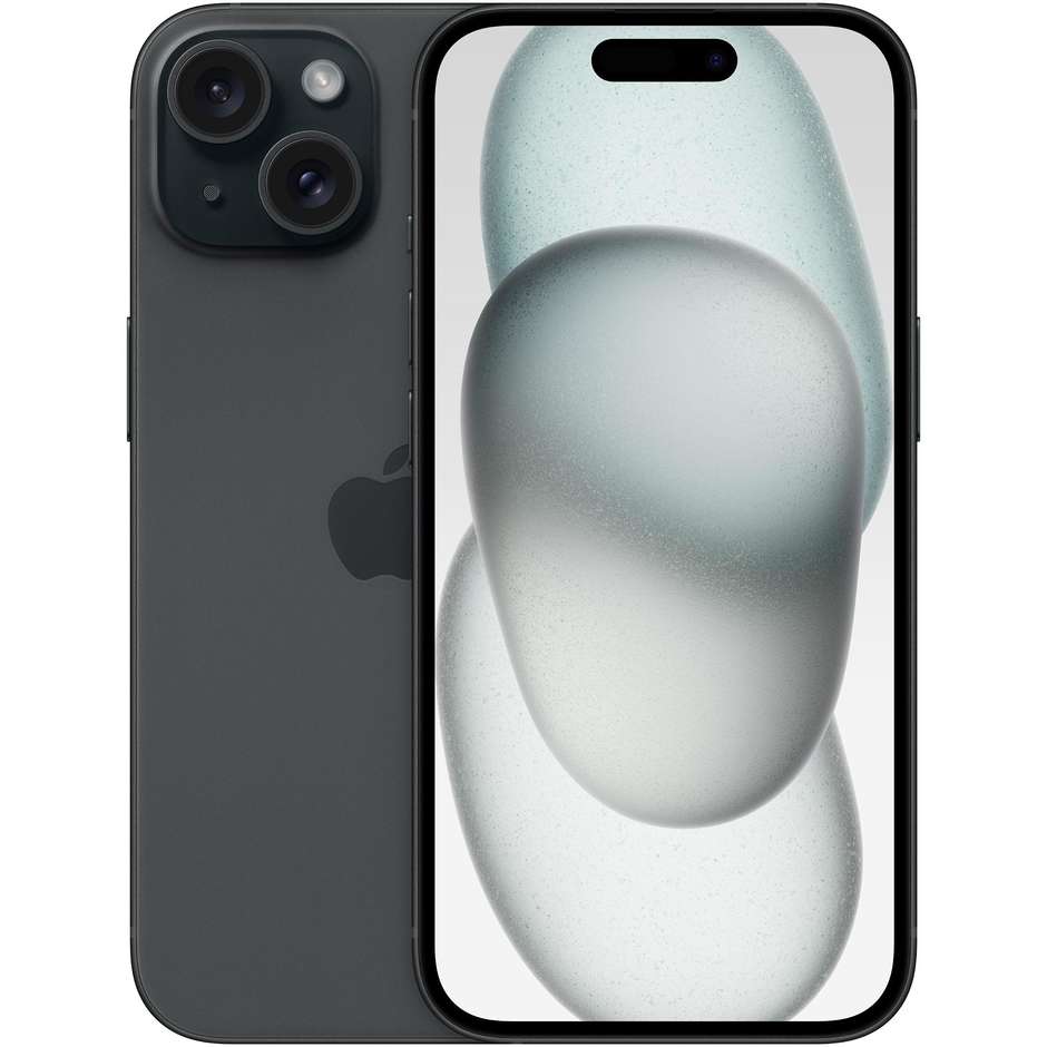 Apple iPhone 15 128 GB nero, display OLED 6,1 pollici e USB-C