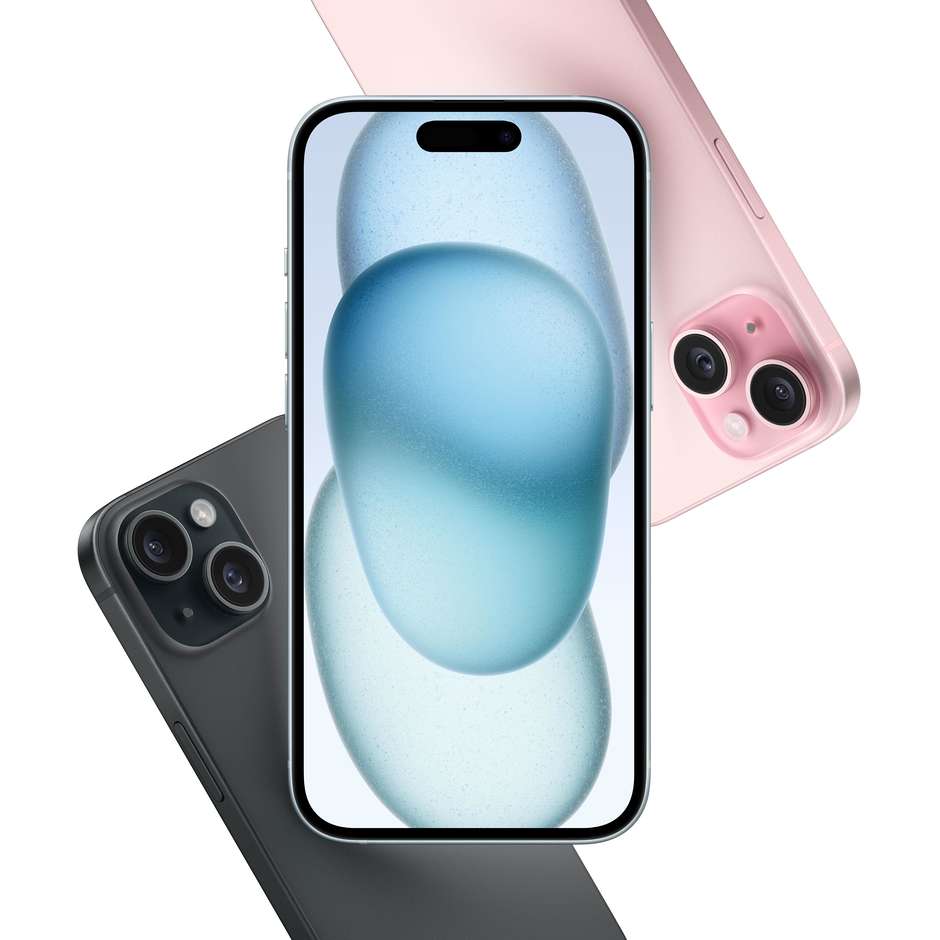 Apple iPhone 15 128 GB nero, display OLED 6,1 pollici e USB-C