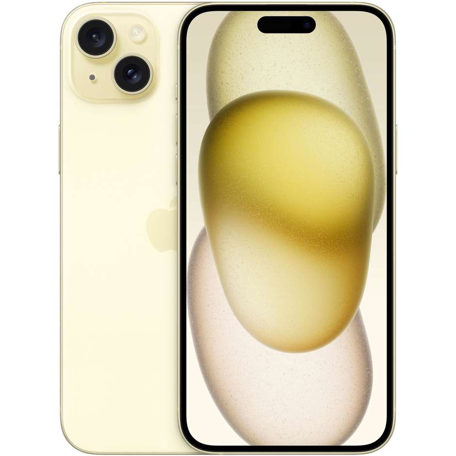 Apple iPhone 15 Plus Smartphone 6,7" Memoria 128 Gb iOS 17 Apple colore Giallo