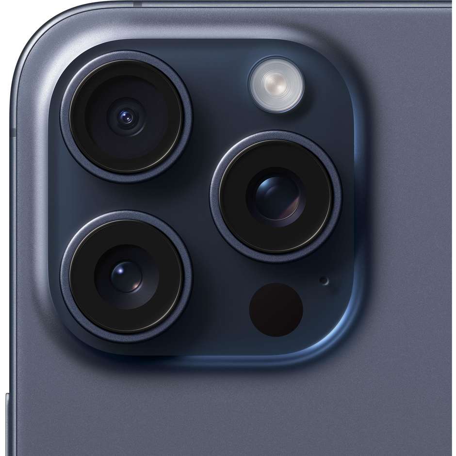 Apple iPhone 15 Pro Max Smartphone 6,7" Memoria 512 Gb iOS 17 Apple colore Titanium Blue