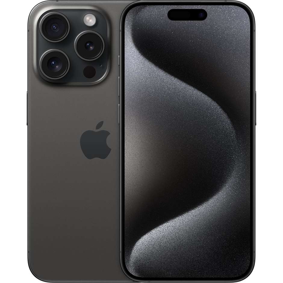 Apple iPhone 15 Pro Smartphone 6,1" Memoria 256 Gb iOS 17 Apple colore Titanium Black