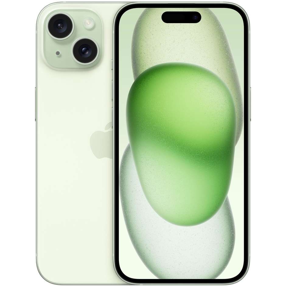 Apple iPhone 15 Smartphone 6,1" Memoria 128 Gb iOS 17 Apple colore Verde