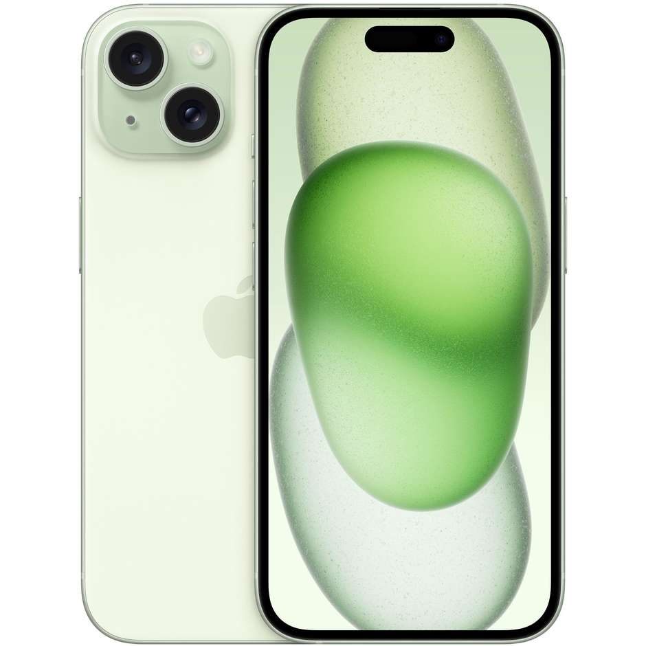 Apple iPhone 15 Smartphone 6,1" Memoria 512 Gb iOS 17 Apple colore Verde