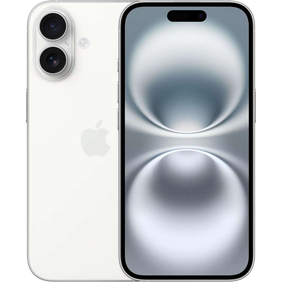 Apple iPhone 16 Smartphone 5G 6.1" Memoria 128 GB Fotocamera 48 MP Bianco